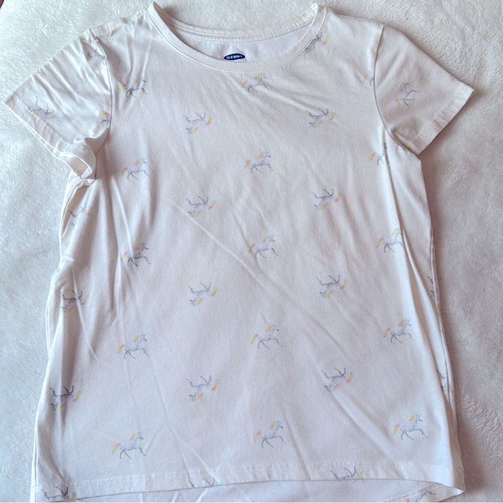 💜 Old Navy Softest Tee Unicorn Graphic